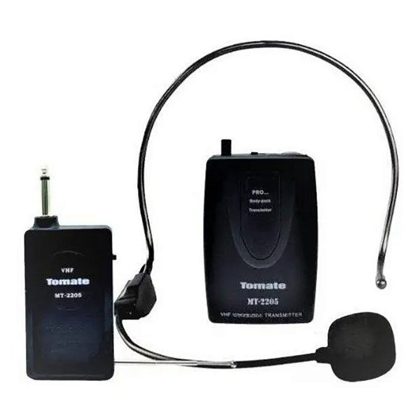 MICROFONE HEADSET SEM FIO PROFISSIONAL DE CABECA TOMATE MT 2205