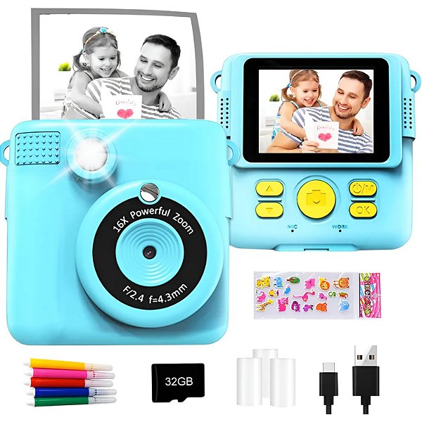 CÂMERA DIGITAL INSTANTÂNEA MZP-115 TOMATE