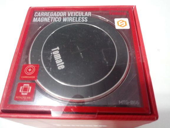 CARREGADOR VEICULAR INDUCAO TOMATE MTG-066 SAIDA DE AR E PAINEL COM IMA
