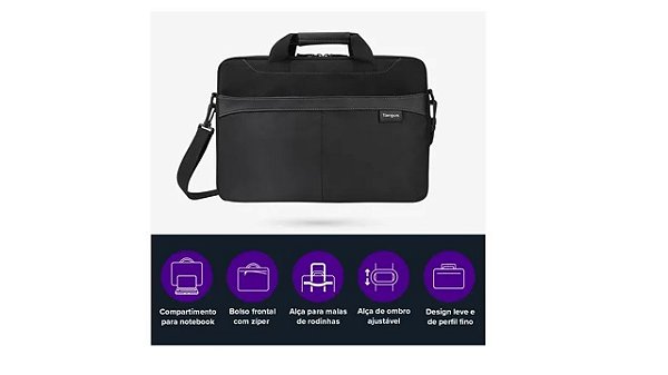 MALETA TARGUS PARA NOTEBOOK  15.6 BUSINNES CASUAL PRETA  TSS898