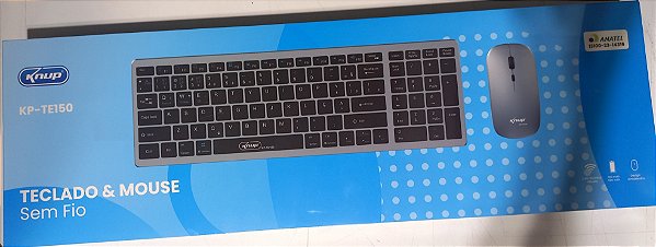 KIT MOUSE E TECLADO  SEM FIO KNUP KP-TE150