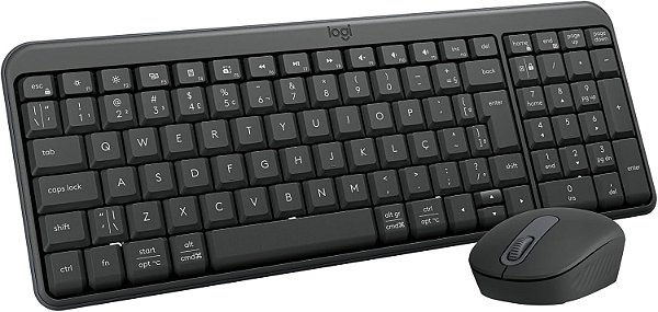 KIT TECLADO E MOUSE BLUETOOTH SEM FIO LOGITECH MK250