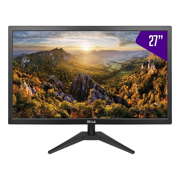 MONITOR SKUL GAMER 27 SM27MSY  OFFICE LED 5MS FULL HD PRETO
