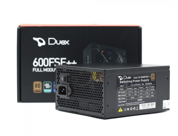 FONTE ATX DUEX 600W 80 PLUS BRONZE 600FSE PFC ATIVO FULL MODULAR
