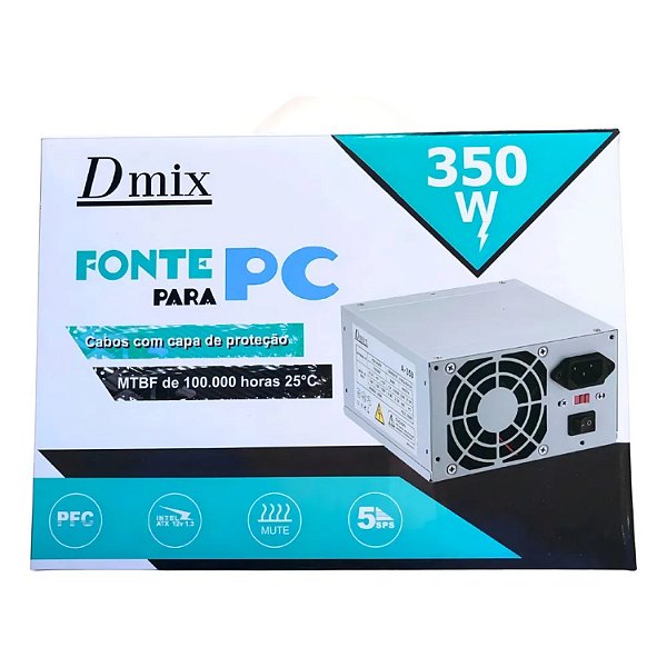 FONTE ATX 350W DMIX