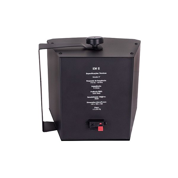 CAIXA DE SOM AMBIENTE DONNER KW5 5" 65W PRETA UNIDADE LL AUDIO