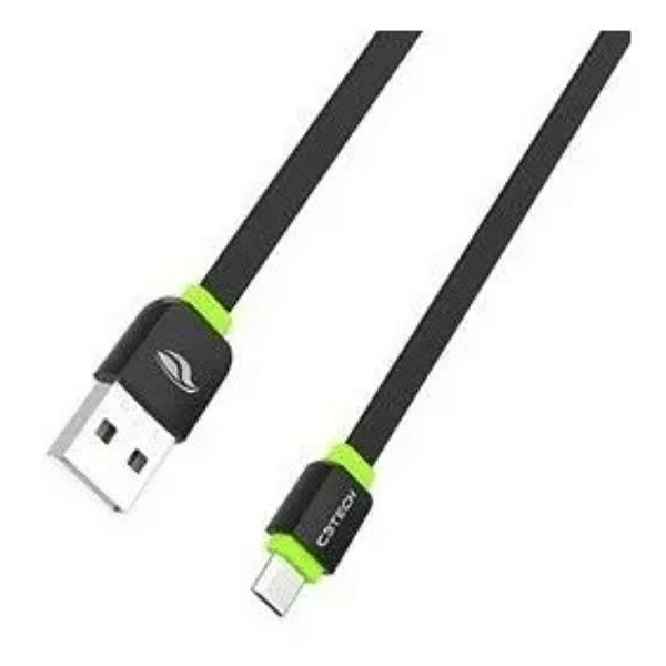 CABO DADOS MICRO USB V8 PRETO C3TECH CB-100BK 1 METRO