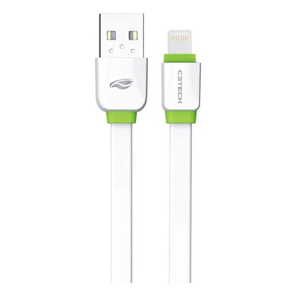 CABO USB IPHONE LIGHTNING BRANCO C3TECH CB-110WH 1 METRO