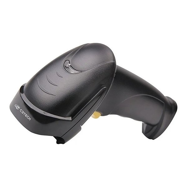 LEITOR DE CODIGO DE BARRAS SEM FIO C3 TECH LBW-110BK USB (PRODUTO/ DANFE/QR CODE)