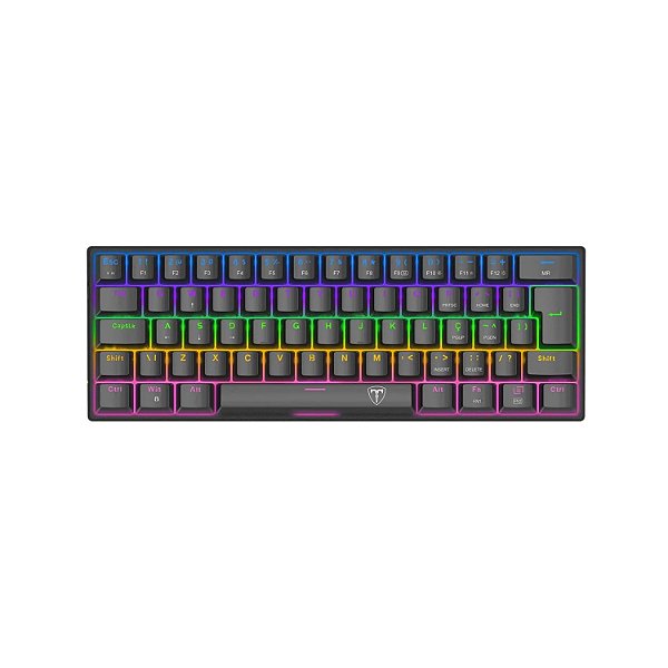 TECLADO MECANICO GAMER ARENA PRETO RAINBOW SWITCH BROWN