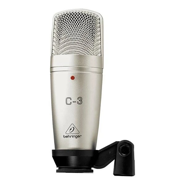 MICROFONE CONDENSADOR XLR BEHRINGER C 3 COM CASE