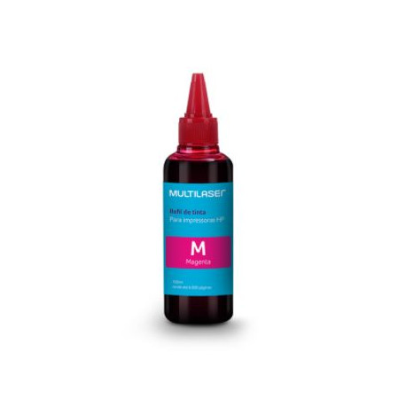 REFIL DE TINTA PARA IMPRESSORA HP MAGENTA 100ML MULTILASER RF003