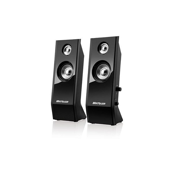 CAIXA DE SOM PARA COMPUTADOR MULTI BLACK PIANO USB SP091 D11547 8W