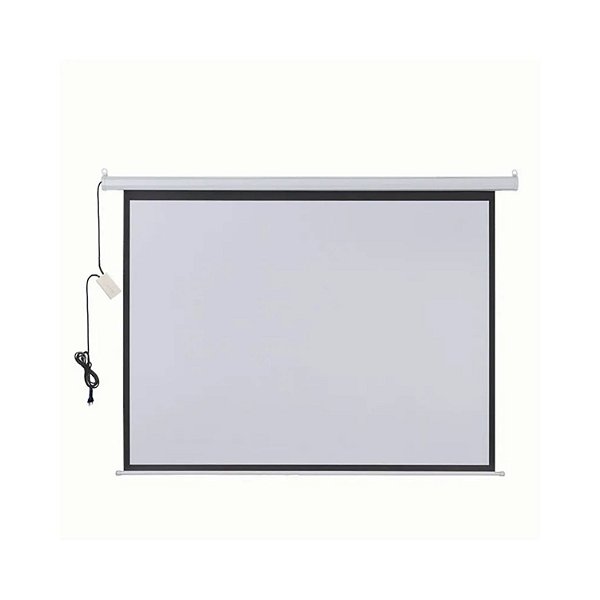 TELA DE PROJECAO MULTILASER AC355 ELÉTRICA COM CONTROLE REMOTO 220V 2,03M X 1,52M