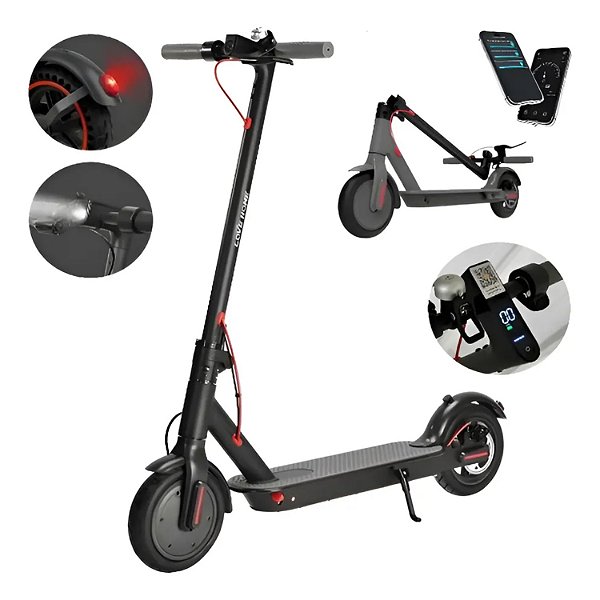 PATINETE ELÉTRICO STARMEGA 350W 30KM AUTONOMIA ST748 (BAT 36V 7.8AH)