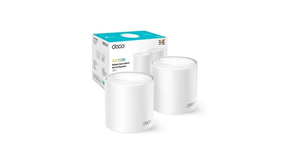 KIT ROTEADOR MESH TP-LINK DECO X10 DUAL BAND AX1500 KIT COM 2 UNIDADES