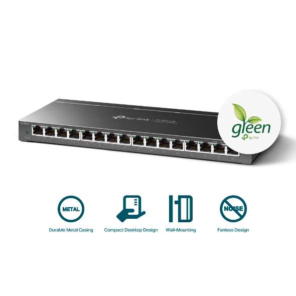 HUB SWITCH GIGA 16P.TP-LINK TL-SG116E 10/100/1000MBPS