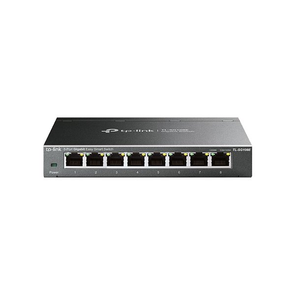 SWITCH TP-LINK 8 PORTAS GIGABIT 10/100/1000 METAL TL-SG108E