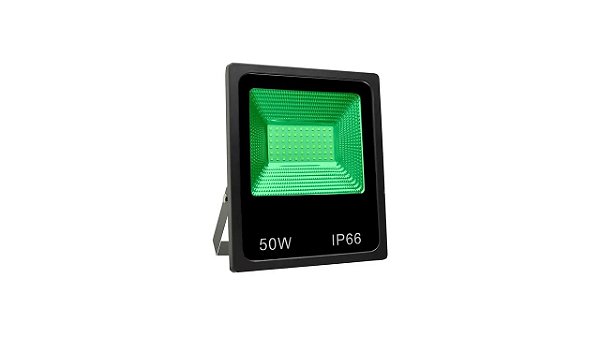 REFLETOR DE LED 50W VERDE BIVOLT ELGIN