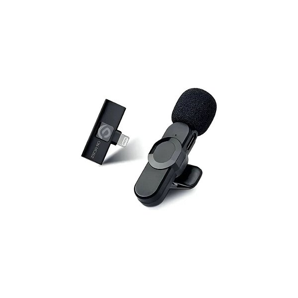 MICROFONE DE LAPELA SEM FIO ONISTEK PARA IPHONE LIGHTNING MC802