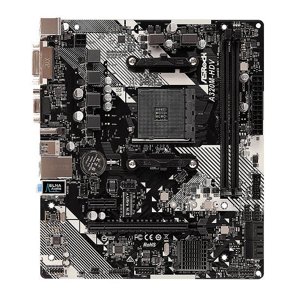 PLACA MAE AMD AM4 ASROCK A320M-HDV DDR4 RYZEN