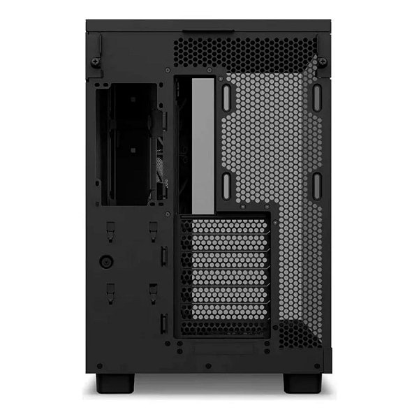 GABINETE GAMER NZXT H6 FLOW EDITION MID TOWER  ATX LATERAL EM VIDRO COM FANS PRETO