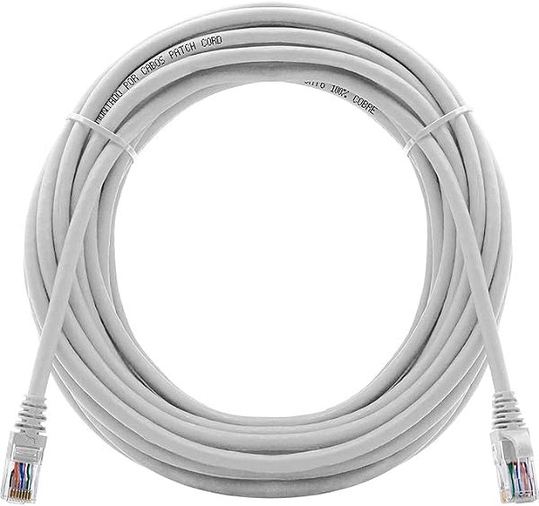 CABO DE REDE CAT6  15 M PATCH CORD  BRANCO