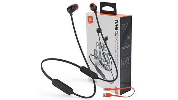 FONE DE OUVIDO BLUETOOTH JBL T125BT PRETO