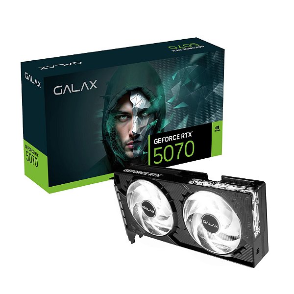 PLACA DE VÍDEO GALAX RTX 5070 1-CLICK OC NVIDIA GEFORCE 12GB GDDR7 192 BIT RAY TRACING DLSS 4