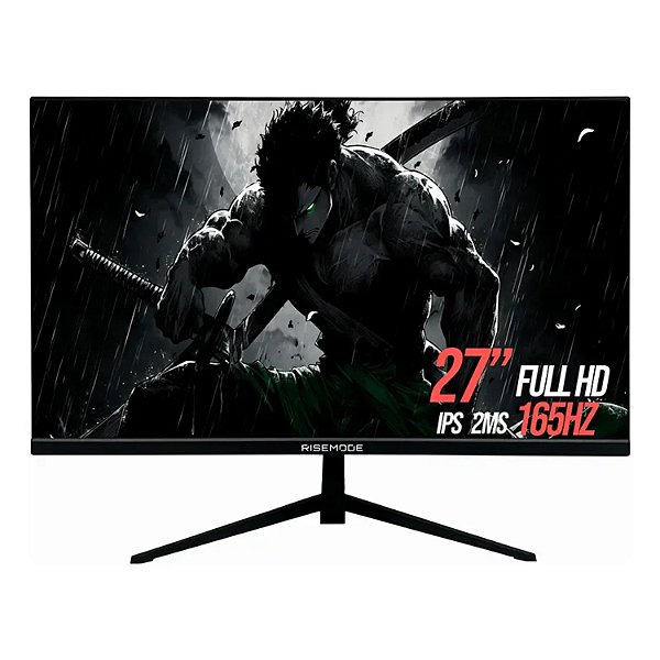 MONITOR GAMER RISE MODE ELITE 27" FHD 165HZ  DISPLAYPORT HDMI RGB PRETO RM-MOG-27F165FH-B