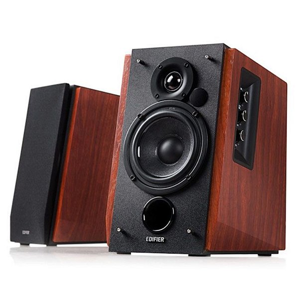 CAIXA DE SOM MONITOR AUDIO BLUETOOTH 66W RMS EDIFIER R1700BT MADEIRA