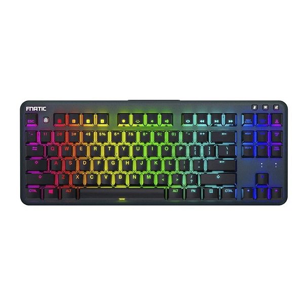 TECLADO MECANICO GAMER FNATIC MINISTREAK SILENT RGB USB US PRETO CKB0002