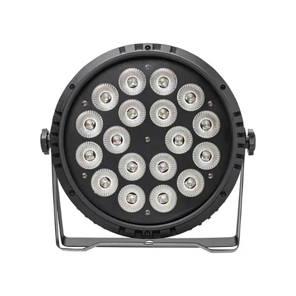CANHÃO REFLETOR LUATEK LK-309 COM 18 LEDS RGBW DMX PROFISSIONAL 180W