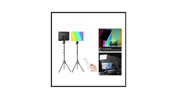 ILUMINADOR RETANGULAR LED RGB 14" COM TRIPE 2M PM-36