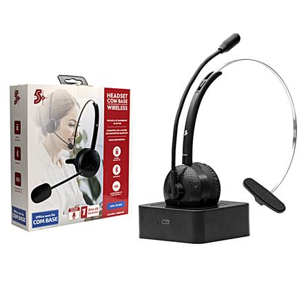 HEADSET OFFICE SEM FIO COM BASE HS-200 CHIP SCE 015-0103