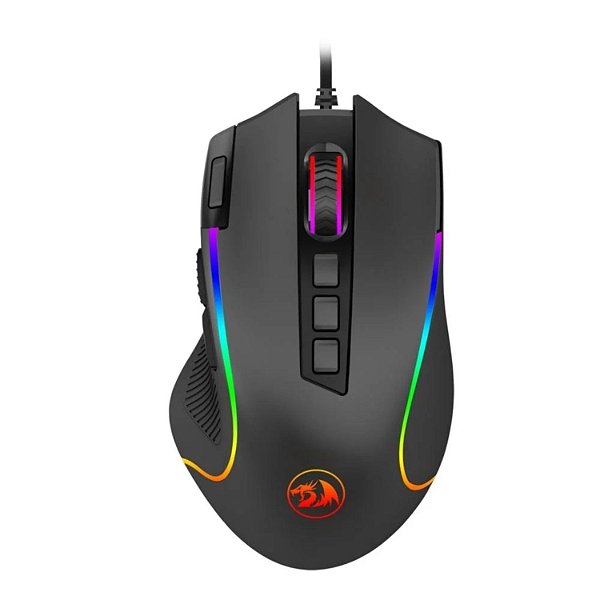 MOUSE GAMER REDRAGON PREDATOR CHROMA RGB 8000DPI 9 BOTÕES PRETO M612