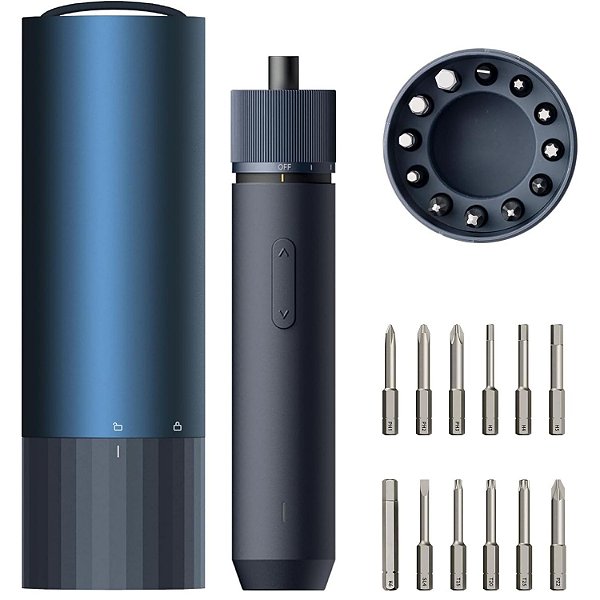 KIT PARAFUSADEIRA ELETRICA HOTO 3.6V CINZA 12 BITS QWLSD001