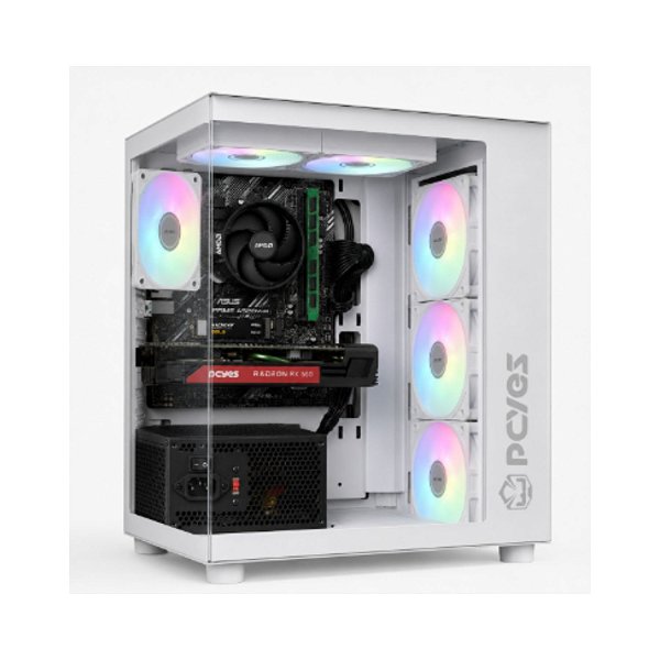 COMPUTADOR PC GAMER RYZEN 5 8GB DDR4 KINGSTON SSD 256GB NVME RX 550 4G FONTE 600W DUEX