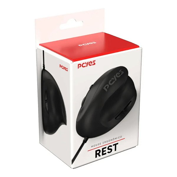 MOUSE ERGONOMICO PCYES REST 2400DPI SILENT