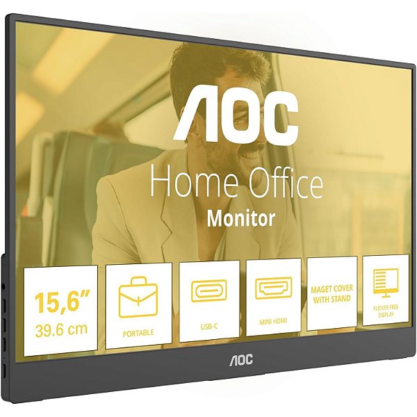 MONITOR AOC 15.6" IPS FULL HD 16T20E2/78 MINI HDMI 2 USB VESA