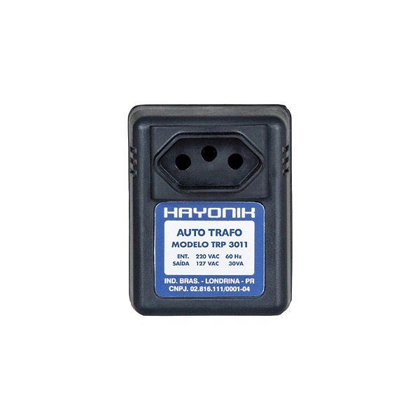 AUTOTRAFO DE PAREDE HAYONIK TRP3011 E-220 S-127 30VA TRANSFORMADOR DE TENSAO