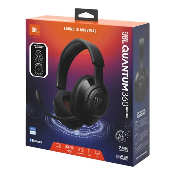 FONE DE OUVIDO HEADSET JBL QUANTUM 360 PRETO