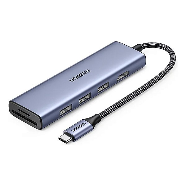 HUB USB UGREEN 6 EM 1 COM HDMI/2P USB-C 3.2/2P USB-A 3.0/USB-C- CM888 100W