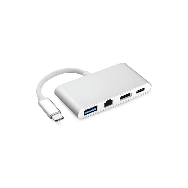 CONVERSOR TIPO C  IT BLUE 3 EM 1 HDMI/ TIPO C/ RJ45 LE-4139