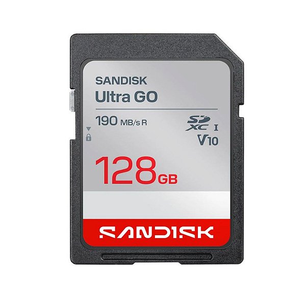 CARTAO DE MEMORIA SD 128GB SANDISK ULTRA GO 190MB/S
