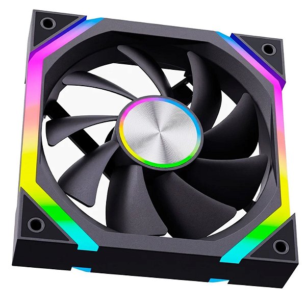 KIT FANRISE MODE MAGNETO PRO 3X120MM ARGB 2000RPM COM CONTROLADORA