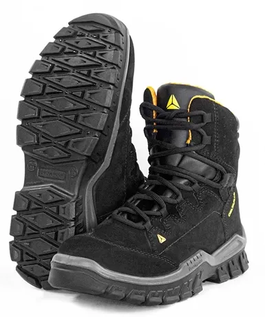 Botina De Segurança Delta Rio II Nobuck Preta Biq. PVC - CA 45485