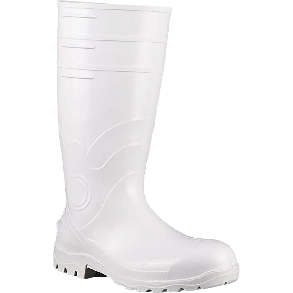 Bota De PVC Bracol Longa BPL C/ Forro S/ Bico De Aço Branco - CA 37750