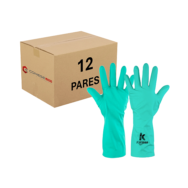 Luva De Segurança Kalipso Nitrili-Ka 03 Tamanho 9/G Verde - CA 50695