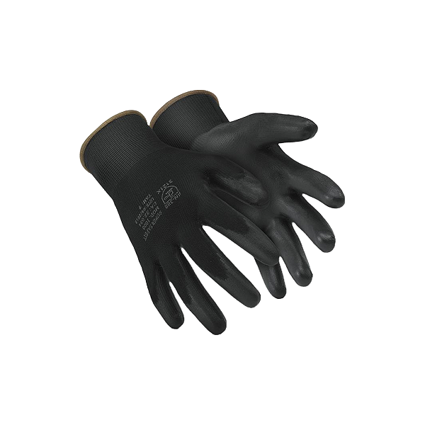 Luva De Segurança Super Safety PU Preta SS1003 Tamanho 09/G - CA 32034